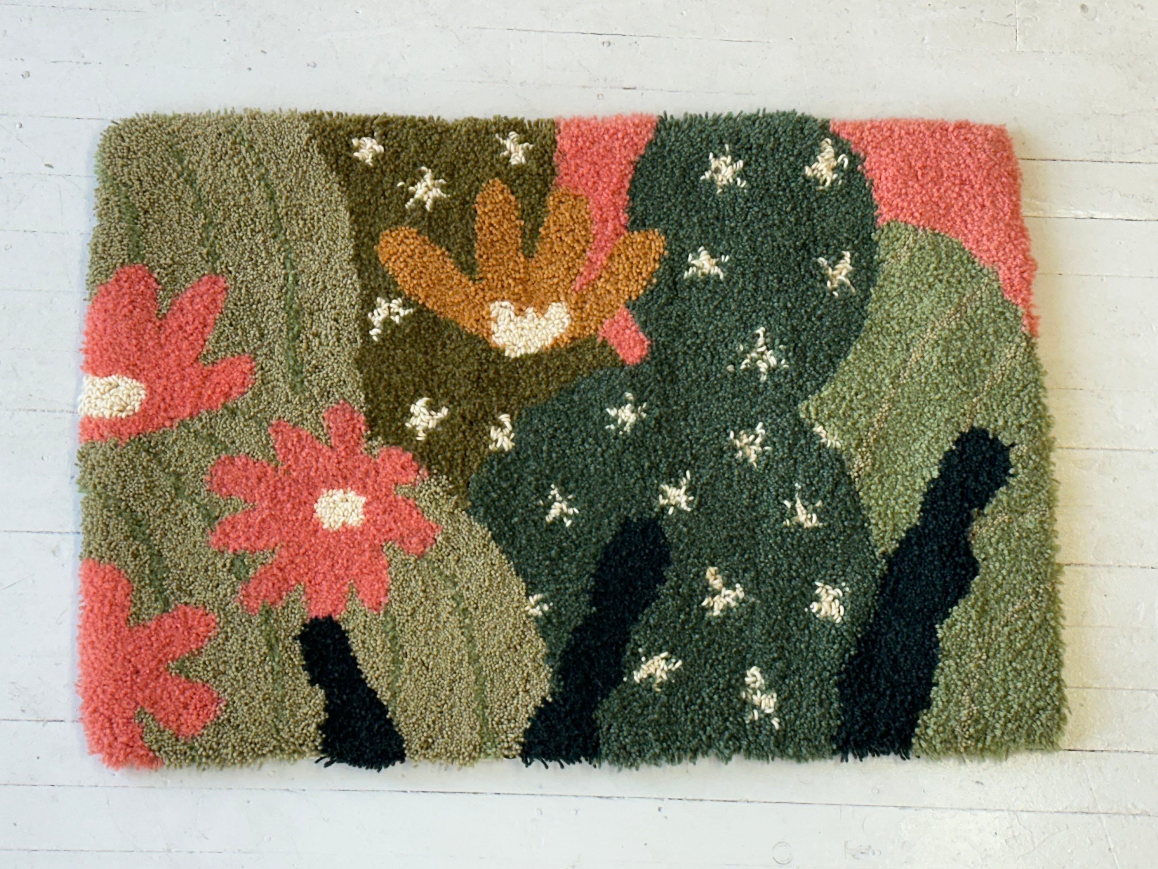 Cactibloom Rug – Sugar Plum Rugs
